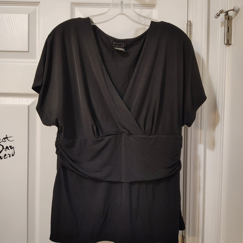 George Black Wrap Top